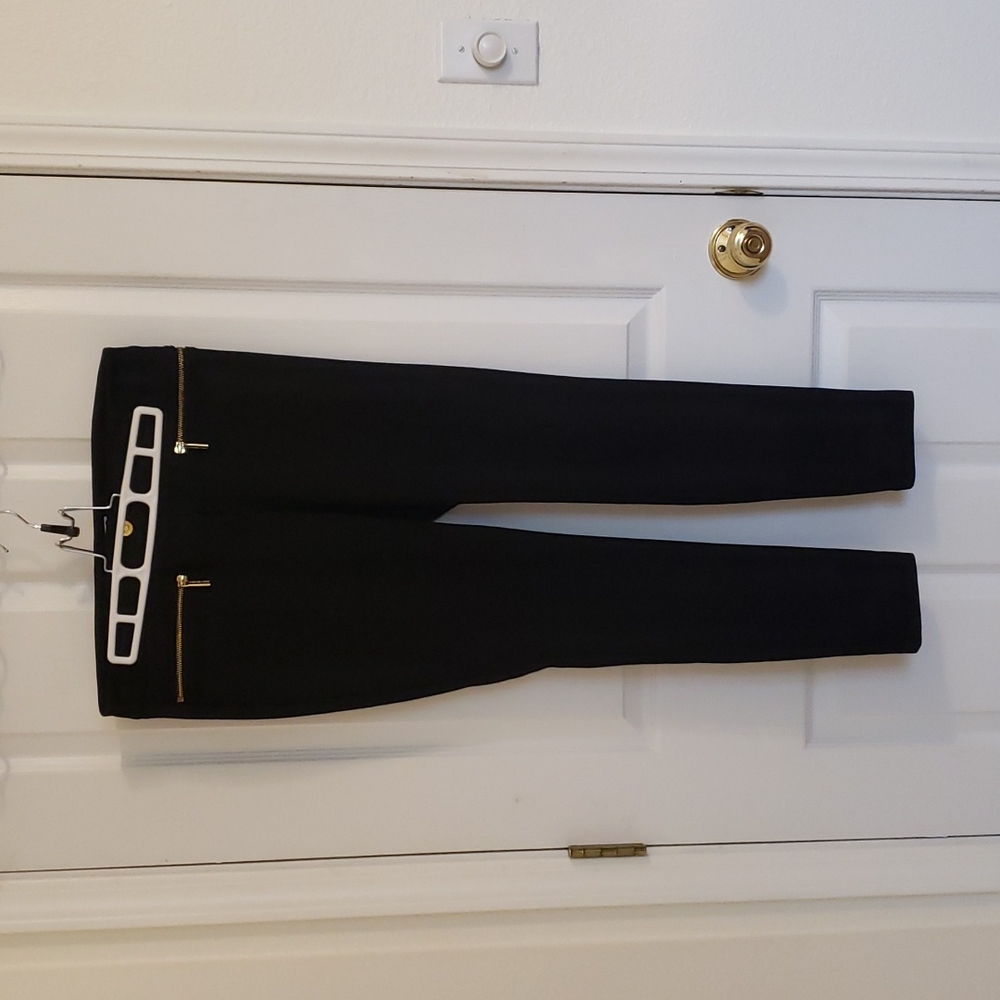 Michael Kors Black Skinny Stretch Leggings, Size 8